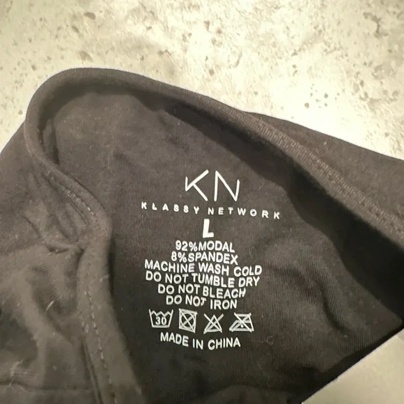 Klassy Network Black Tube Top Brami Dress, Size L - Picture 3 of 3